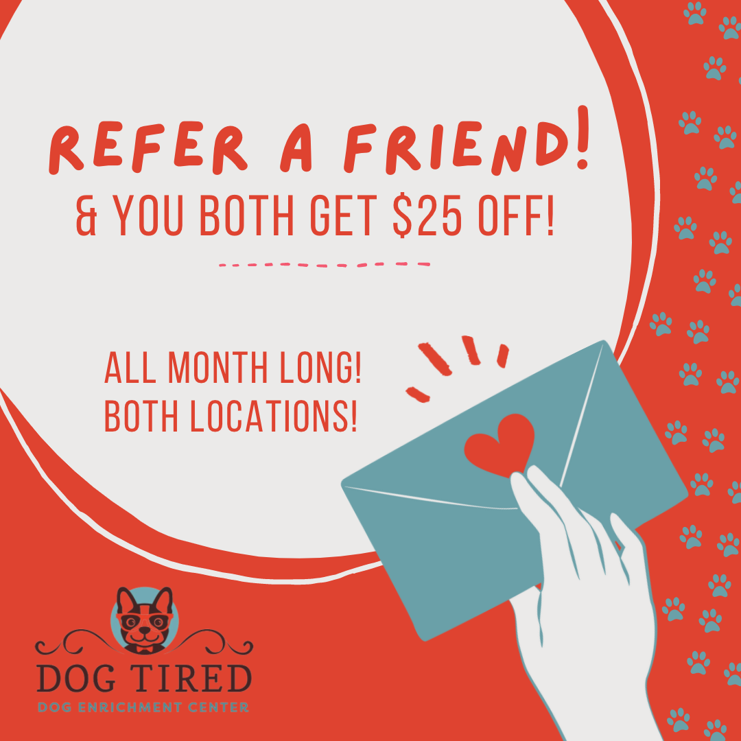 refer a friend and you both get $25 off. both locations, all month long
